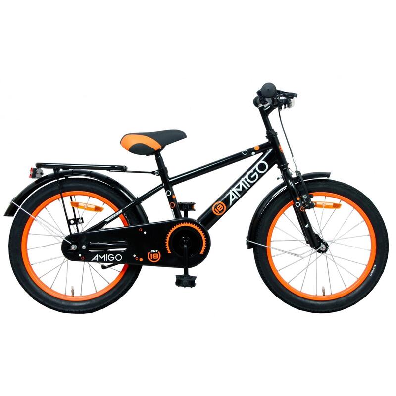 AMIGO Vélo garçon Sports 18 pouces 26 cm Garçon Frein à rétropédalage Noir