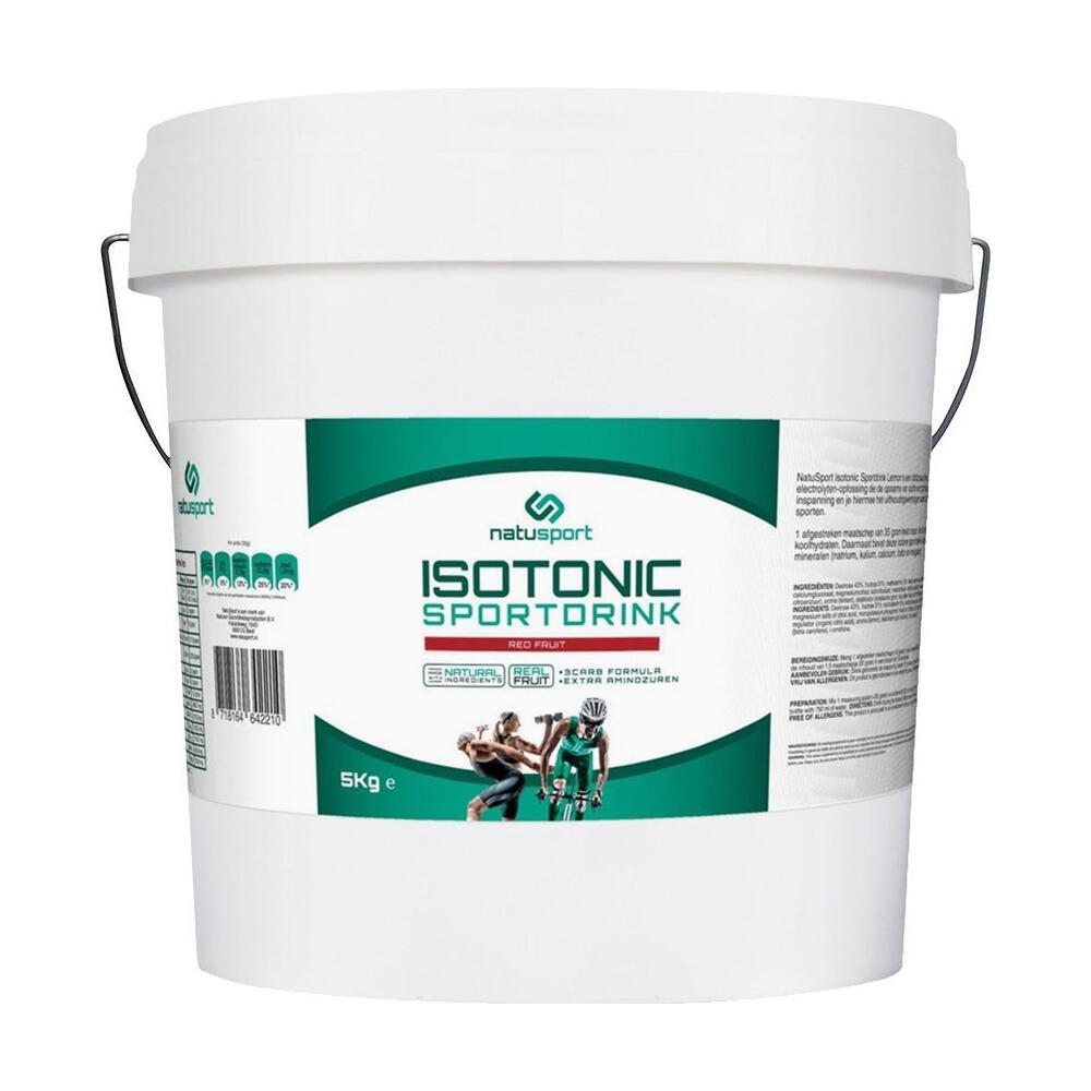 NATUSPORT Natusport Isotonic Sportdrank Red Fruit - 5 kg Emmer
