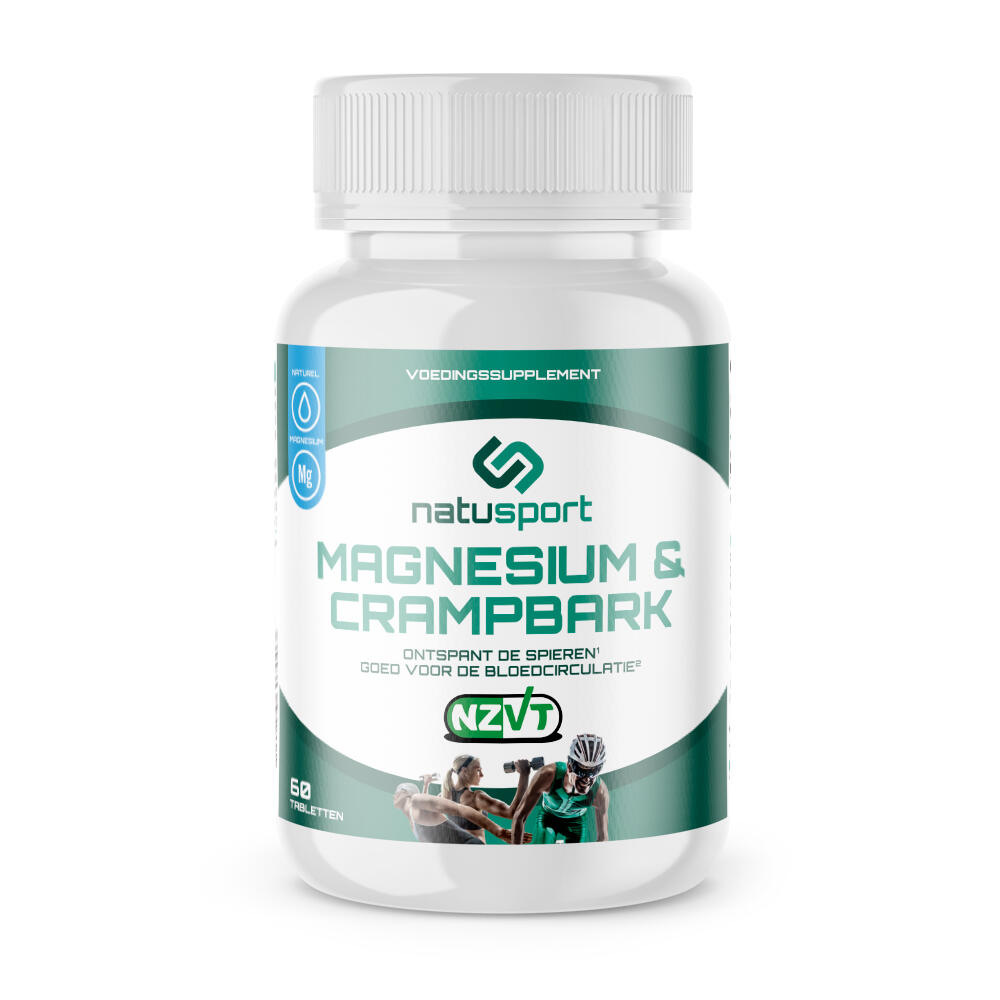NATUSPORT NZVT Supplement Magnesium & Crampbark 60 Tabletten