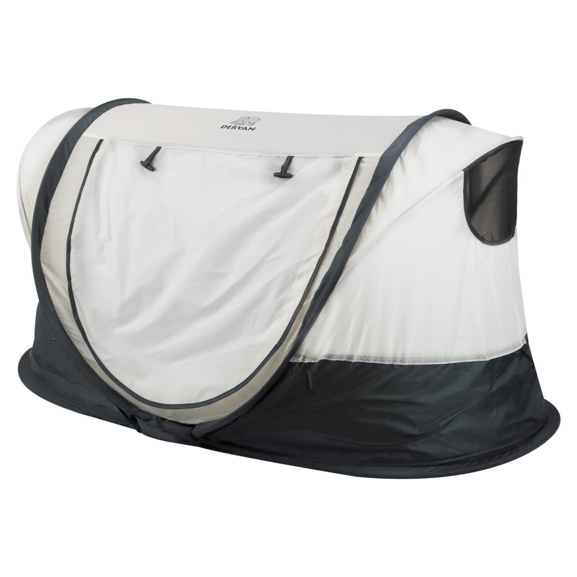 Deryan Reisebett Shane Luxe 2024 - Babyzelt - Kleinkindbett - UV 50+ - Creme 6/7