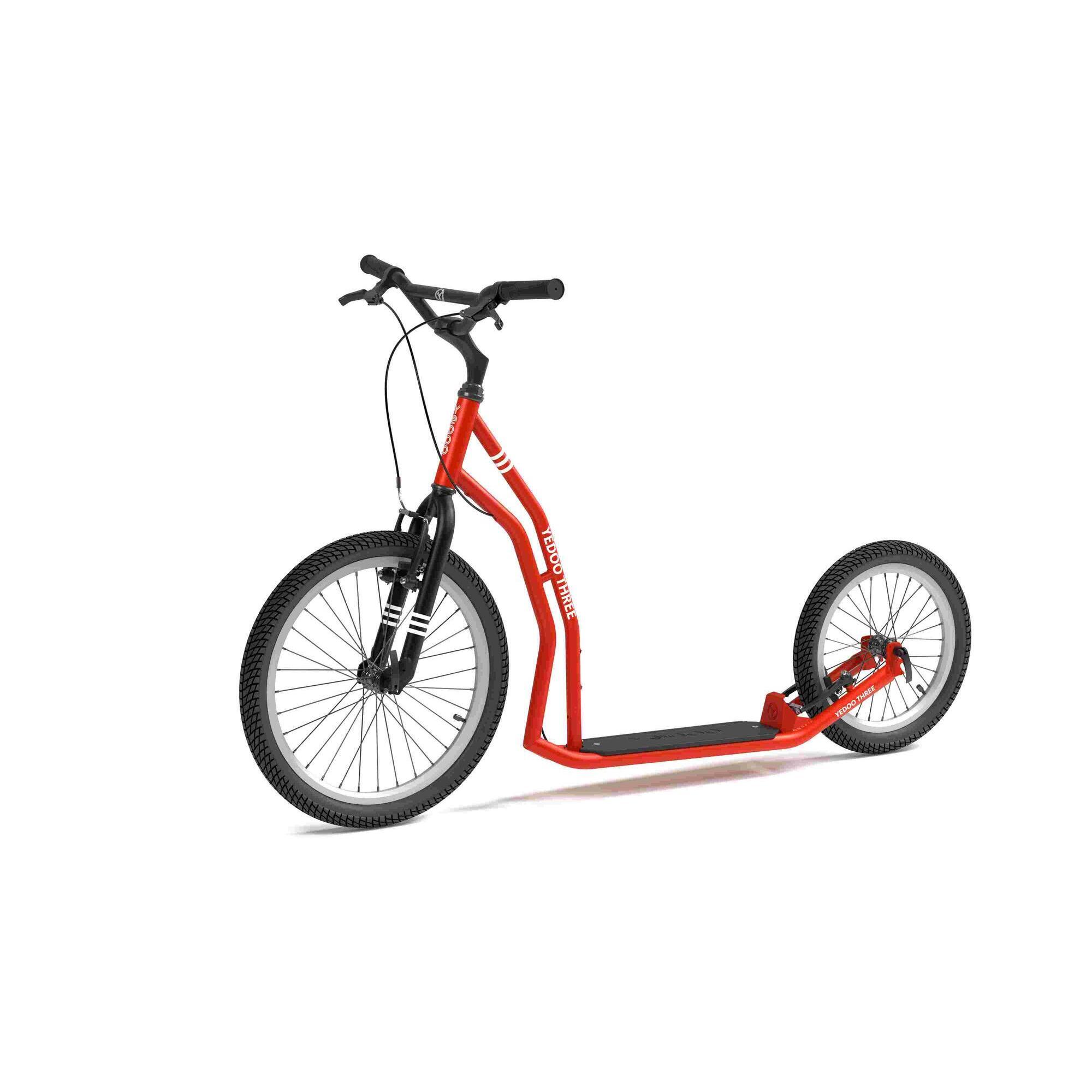 Yedoo - Yedoo Three Y40 Scooter Numbers Series Rouge - Plateau Porte Enfant - Rouge - Taille Unique - Decathlon