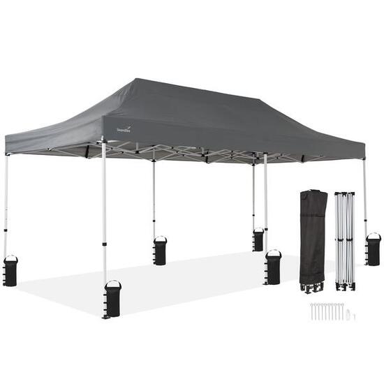 Namiot ogrodowy pawilon kempingowy Pavillon Solvorn 600 x 300, szybki montaż