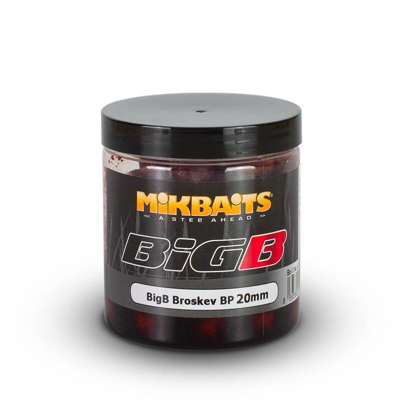 Kulki Haczykowe W Dipie Mikbaits Big 250Ml - Bigb Brzoskwinia-Czarny Pieprz 20Mm