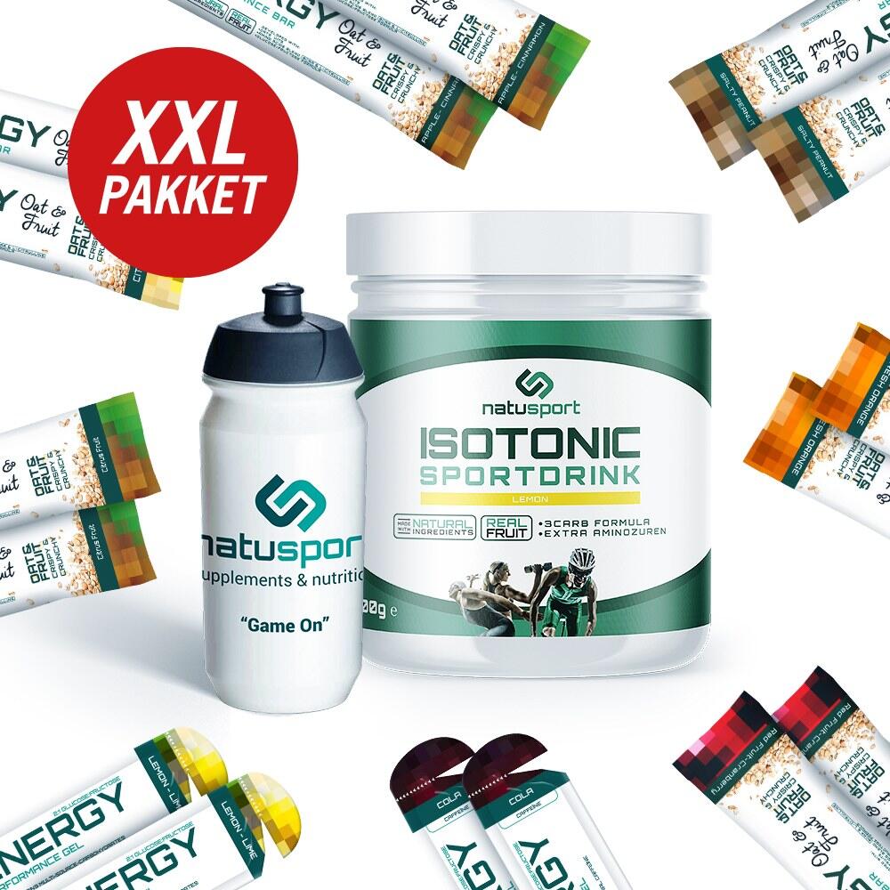 NATUSPORT Sportvoeding Kennismakingspakket XXL met Lemon Isotone Sportdrank