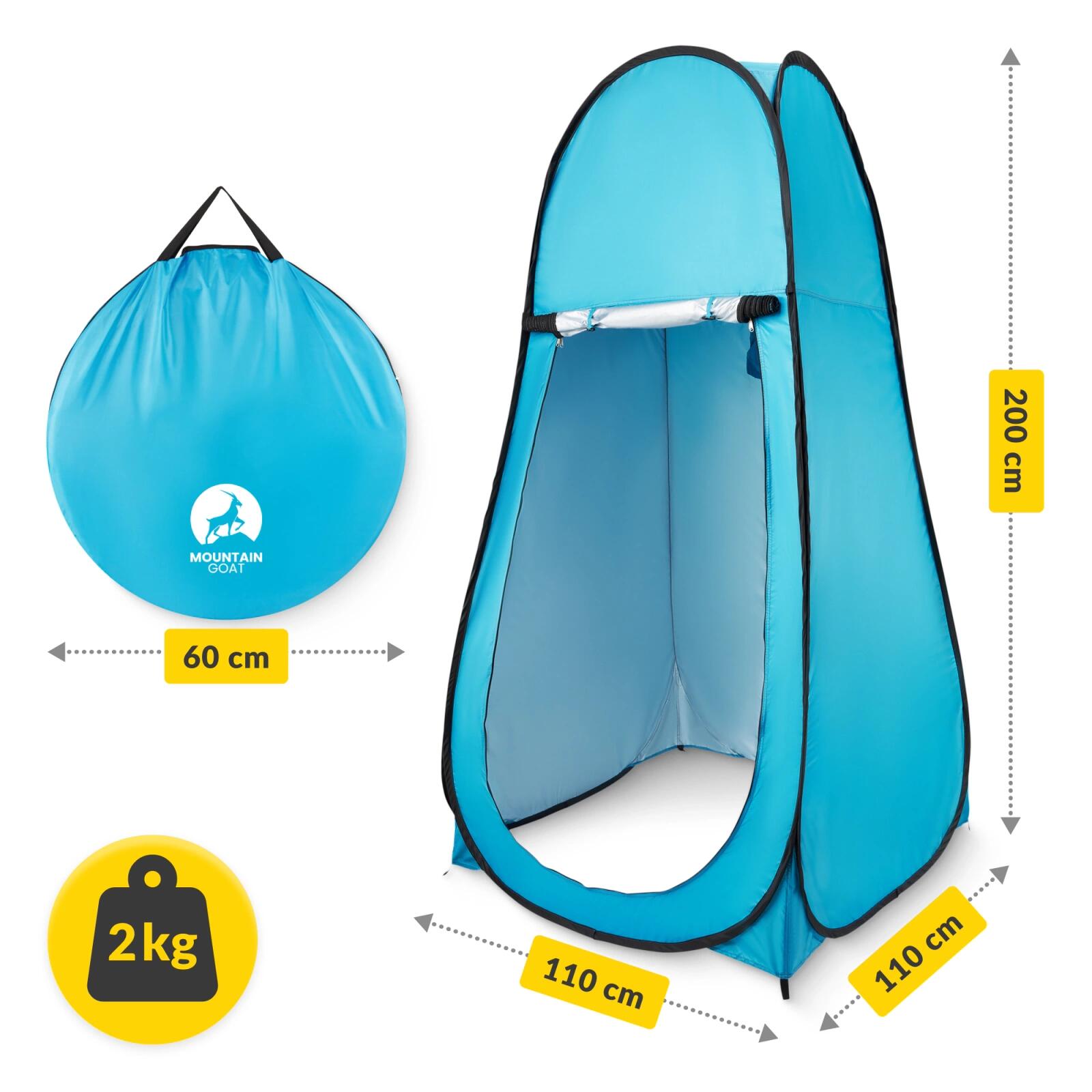 Pop-up kleedtent toilettent privacytent zelfopzettend camping MOUNTAIN GOAT 3/7