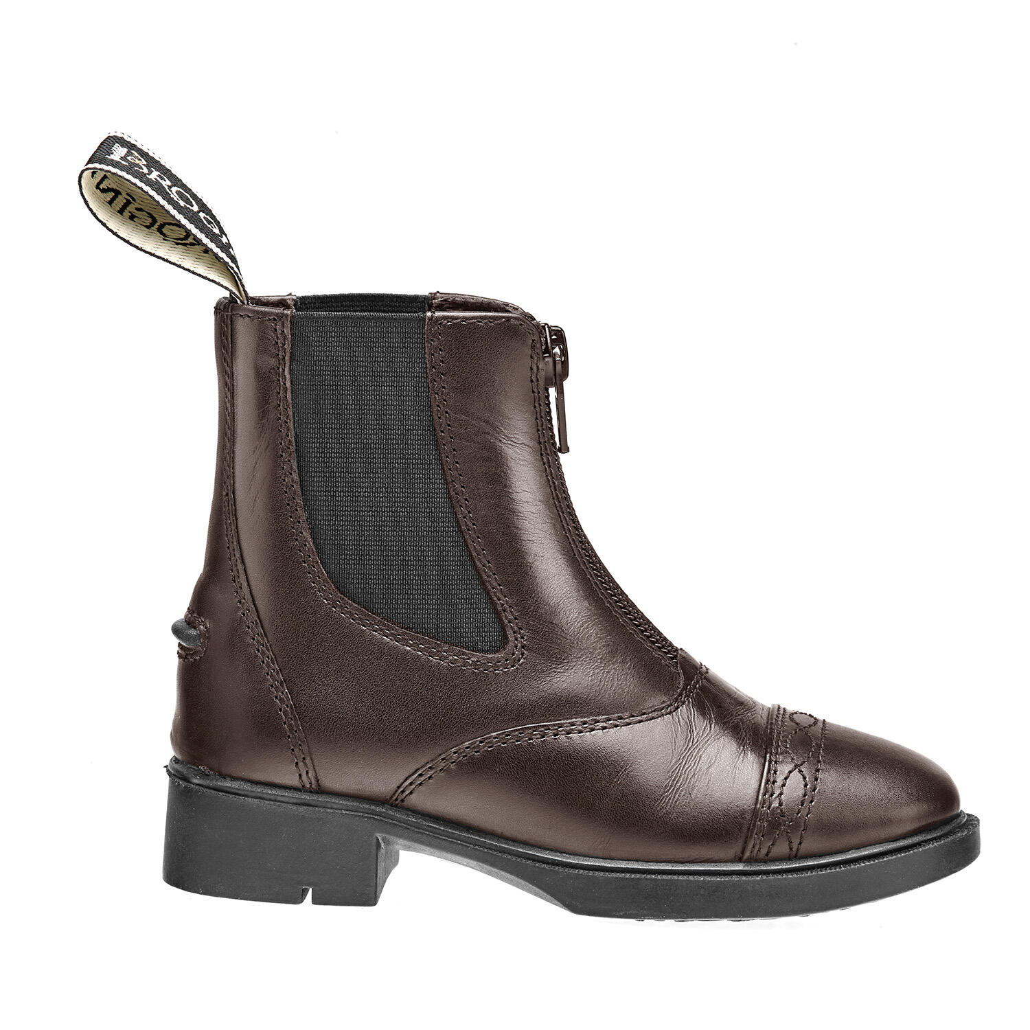 BROGINI Tivoli Kids Zipped Paddock Boot in Brown