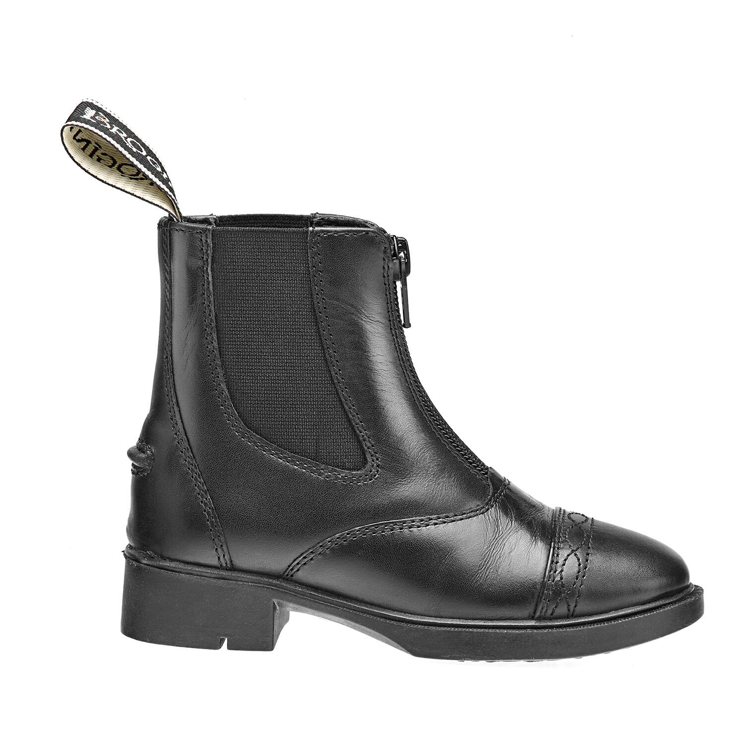BROGINI Tivoli Kids Zipped Paddock Boot in Black