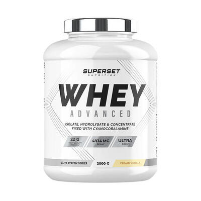 Wei-eiwit - 100% whey proteine advanced (2kg) - aardbeien yoghurt