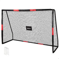 Aktive But de football 240x85x160 cm structure avec protection, filet et piquets