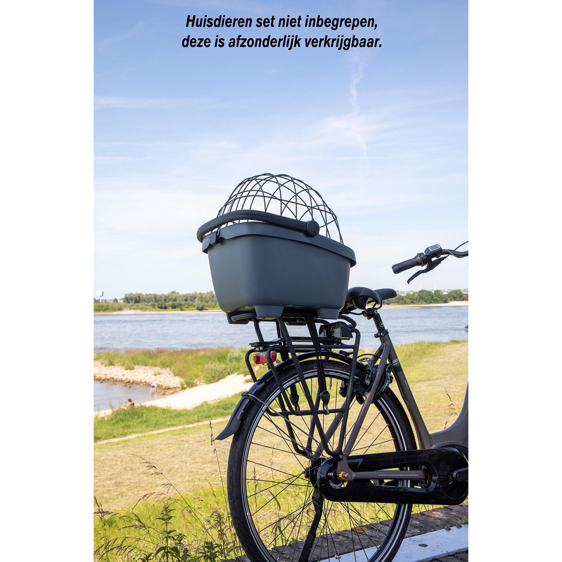 Fahrradkorb Clipper Racktime 2.0, grau | Decathlon