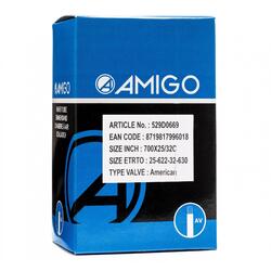 AMIGO Tube intérieur 28 x 1,00-1,25 (25/32-622/630) AV 48 mm