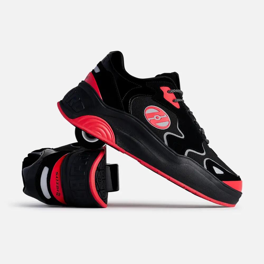 Heelys Mega Pro - Noir / Rouge 2/4