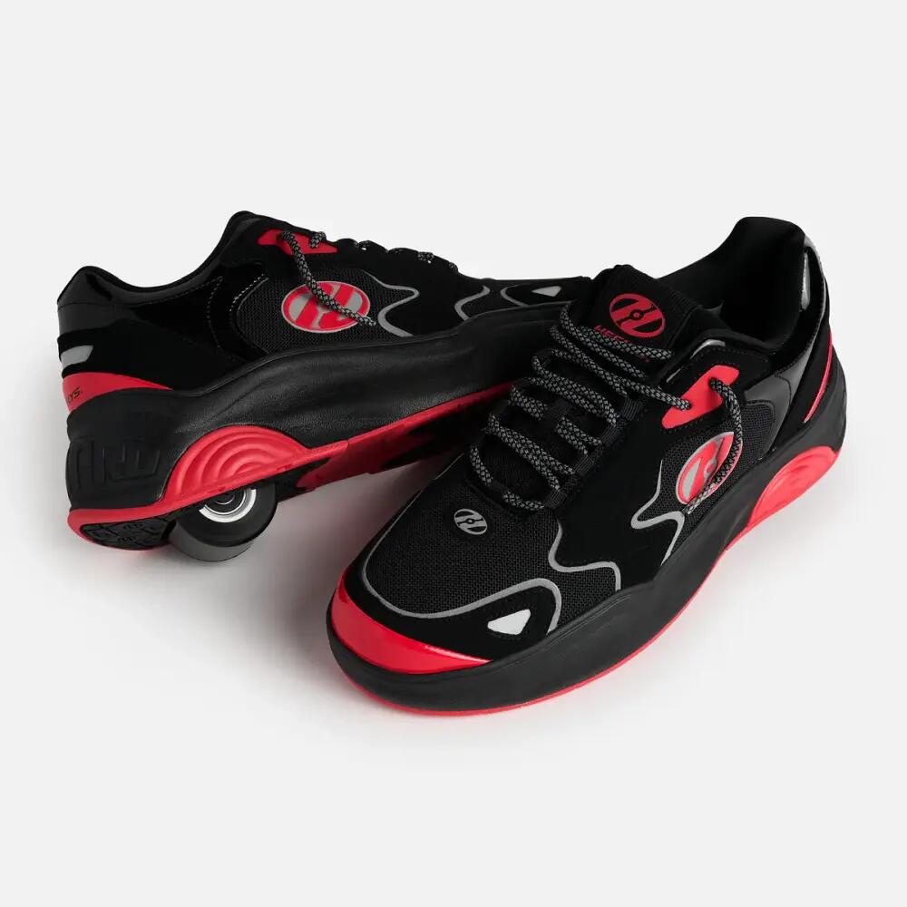 Heelys Mega Pro - Noir / Rouge 3/4