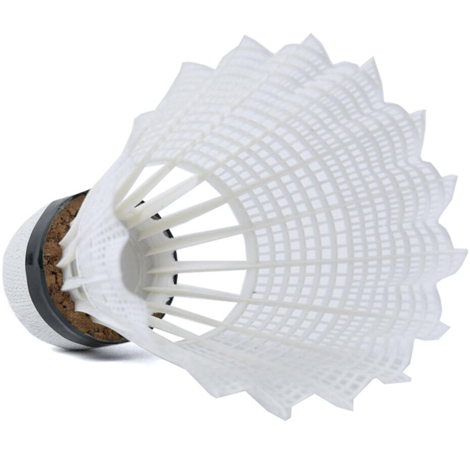 Lotki do badmintona nylon TB011 Teloon SMJ 3 szt. białe 2/2