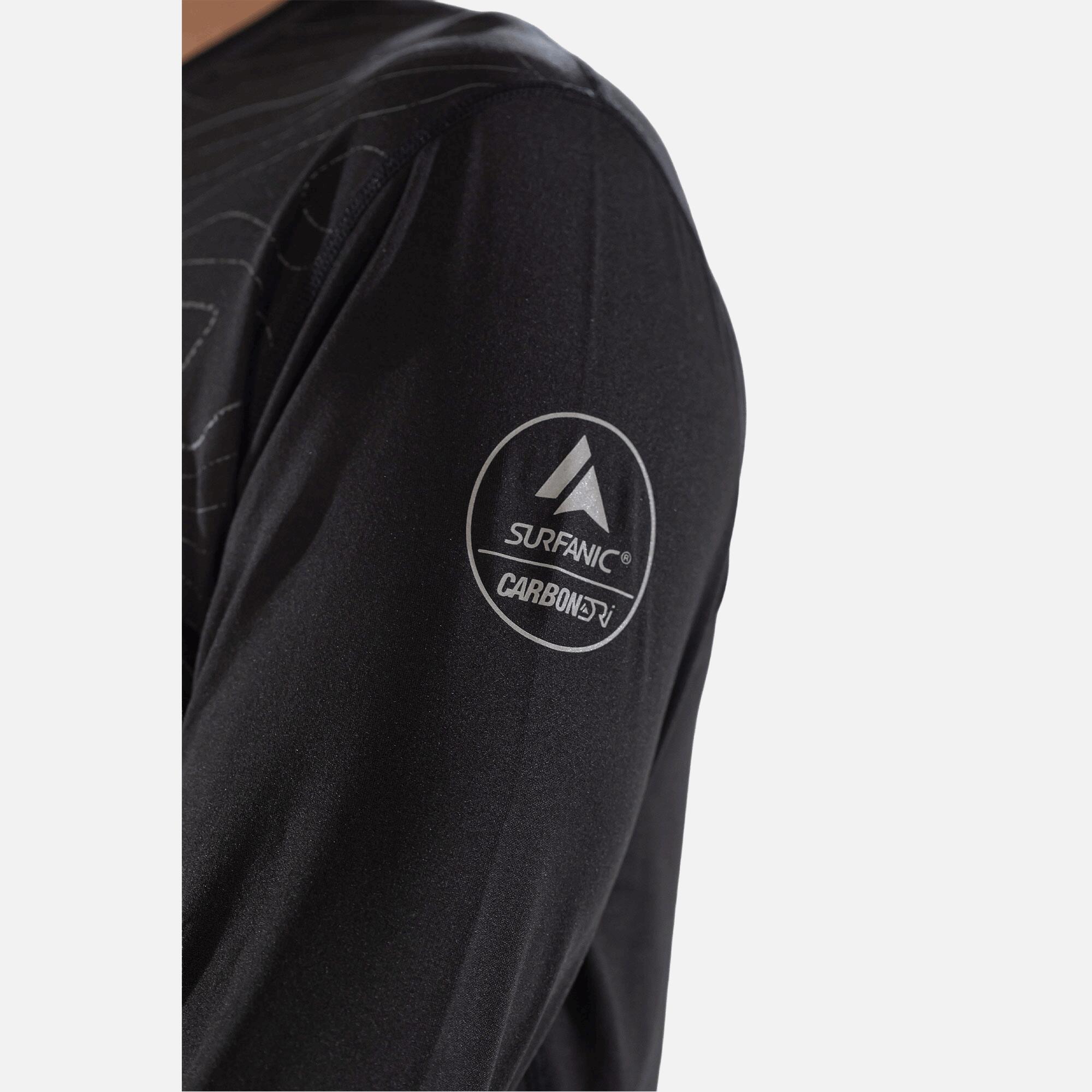 CarbonDri Bodyfit Contour Mens Crew Neck Black 7/7