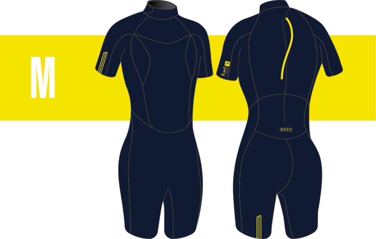 2/2 Shorty Stamiina Flatlock - Combinaison Surf Femme 6/7