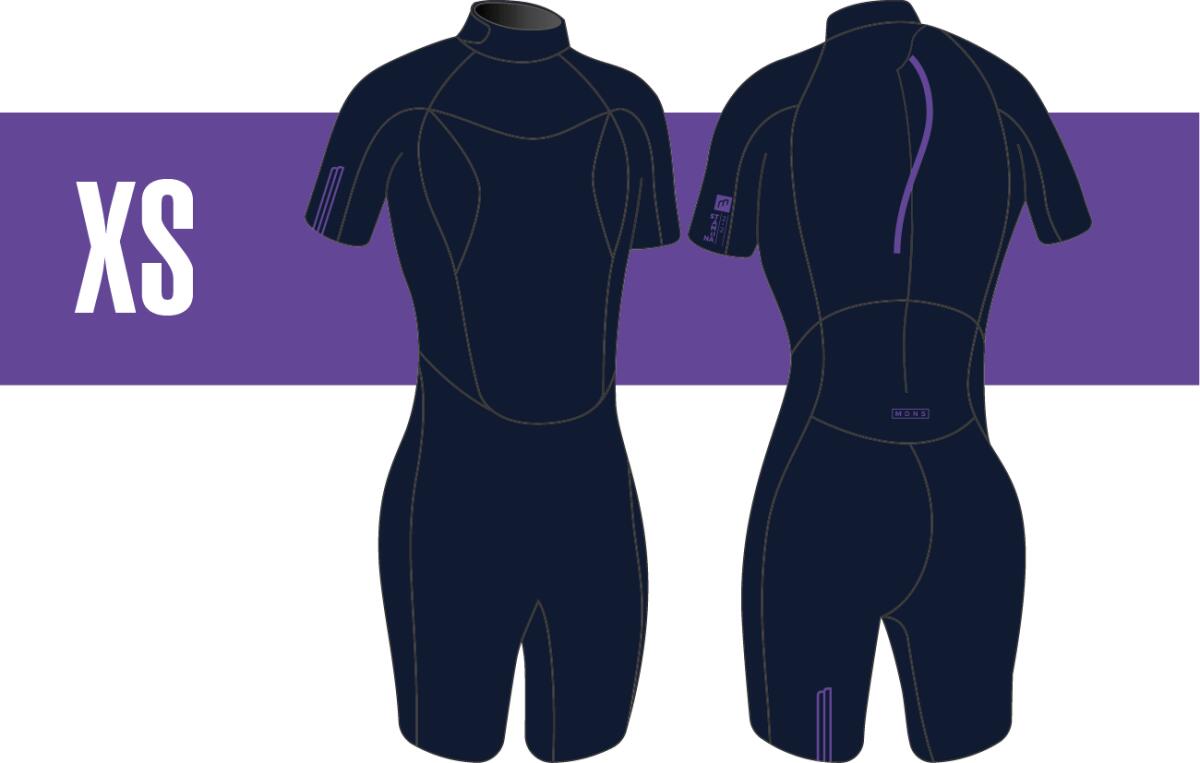 2/2 Shorty Stamiina Flatlock - Combinaison Surf Femme 6/7