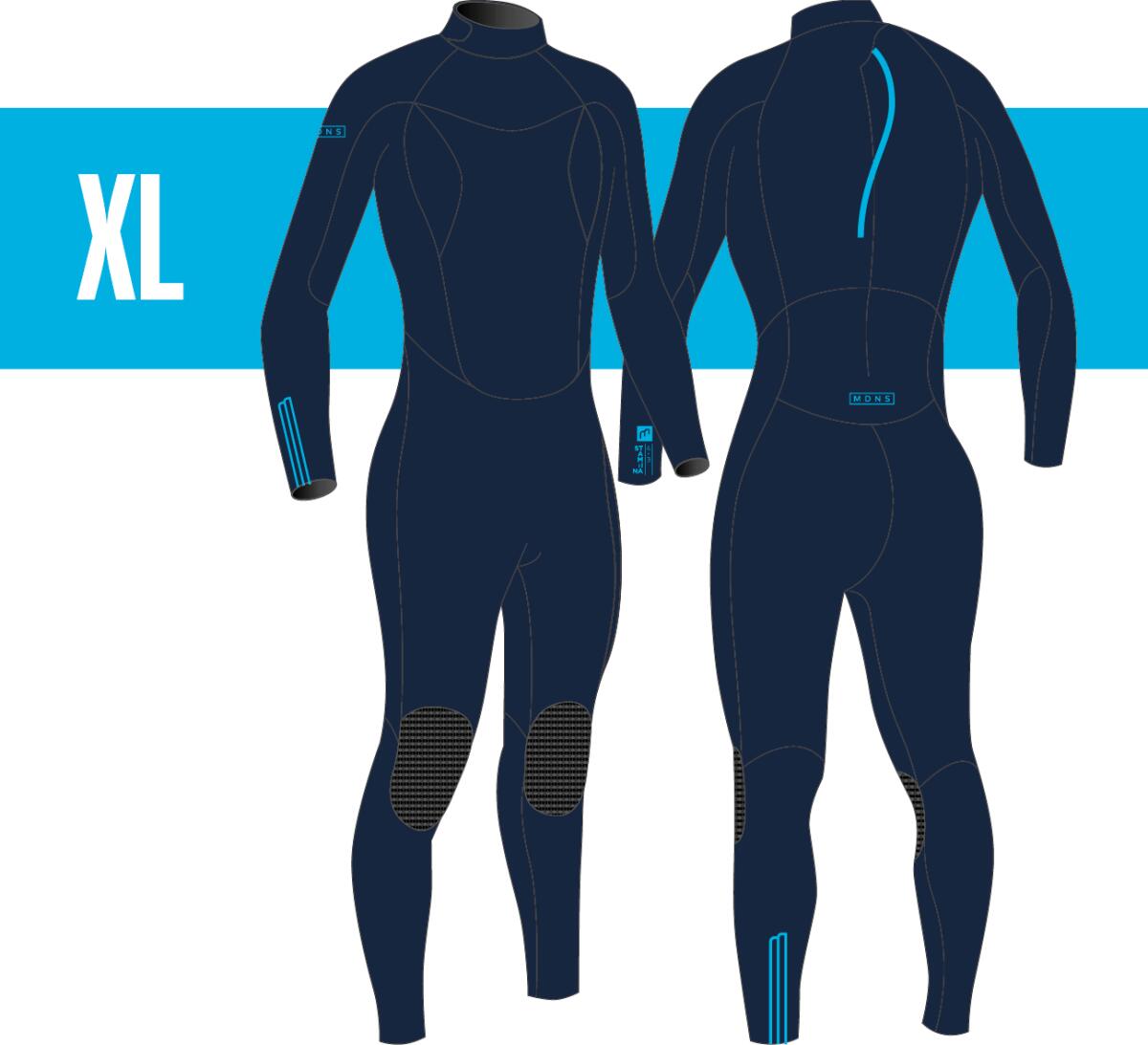 4/3 Stamiina GBS Backzip - Surf Combinatie Dames 6/7