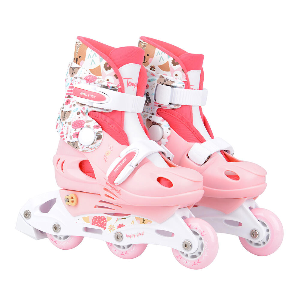 Baby Skeeler Set Wild - Kinder - Verstellbar - Rosa 2/7