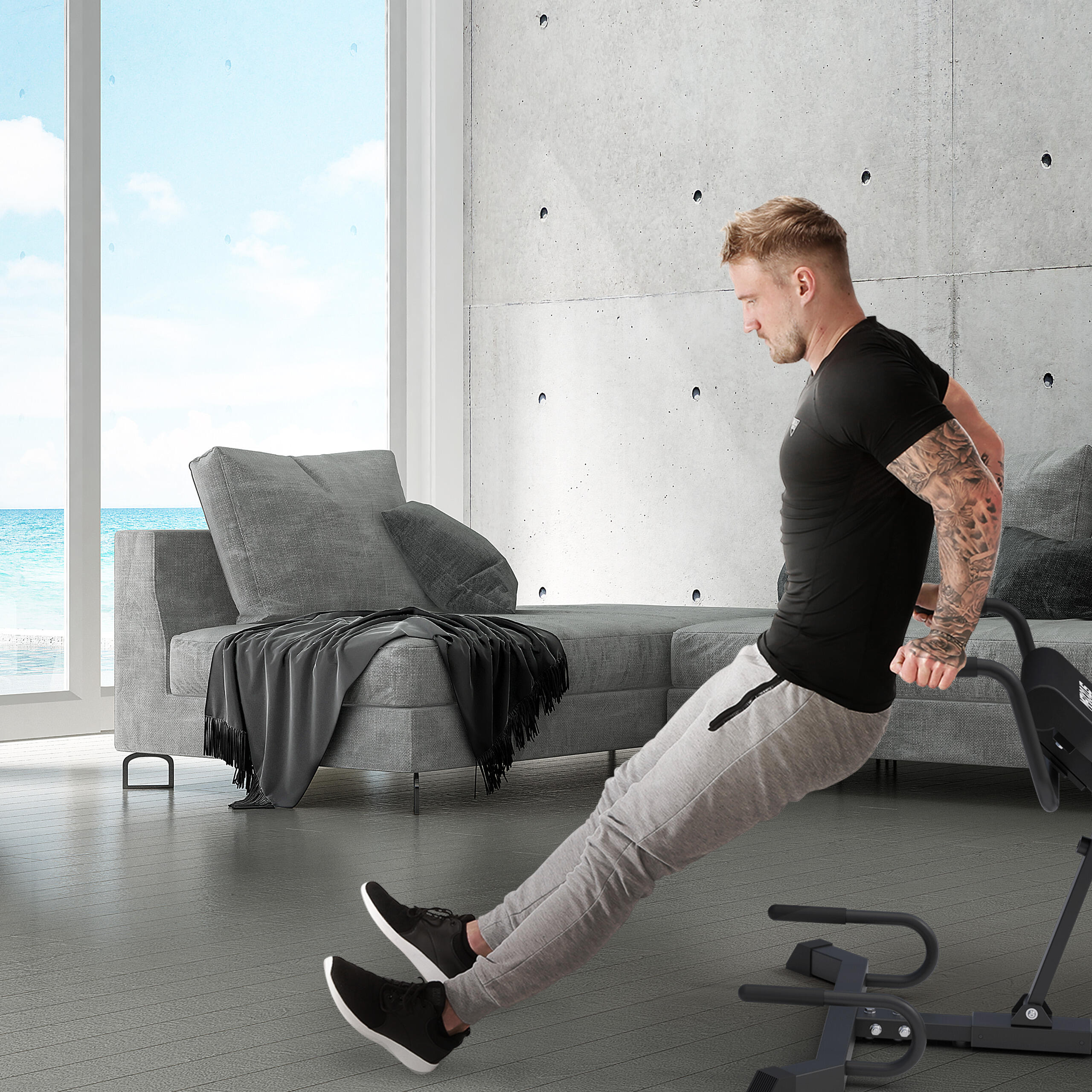 Chaise Romaine - 7en1, Pliable, Banc Musculation Hyperextension, Appareil Dos 5/7