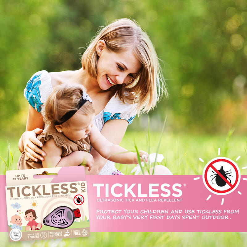 Ultradźwiękowe urządzenie na kleszcze TICKLESS Kid beżowy brelok