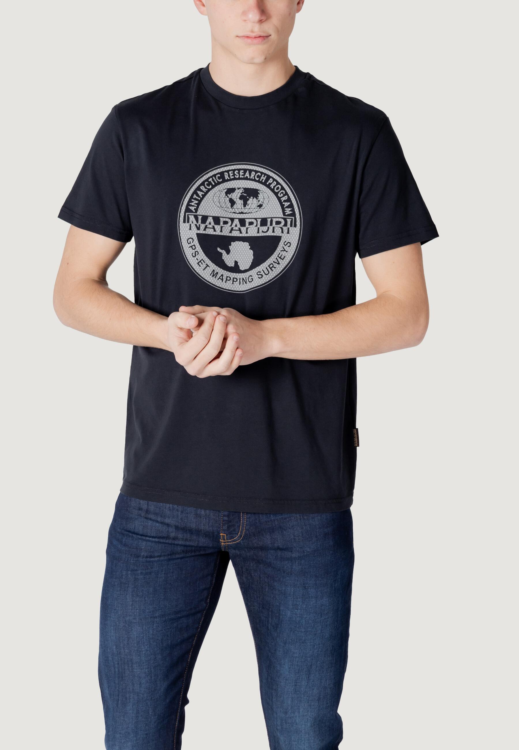 t-shirt crop top S-BOLLO SS 2 HOMME noir 1/5