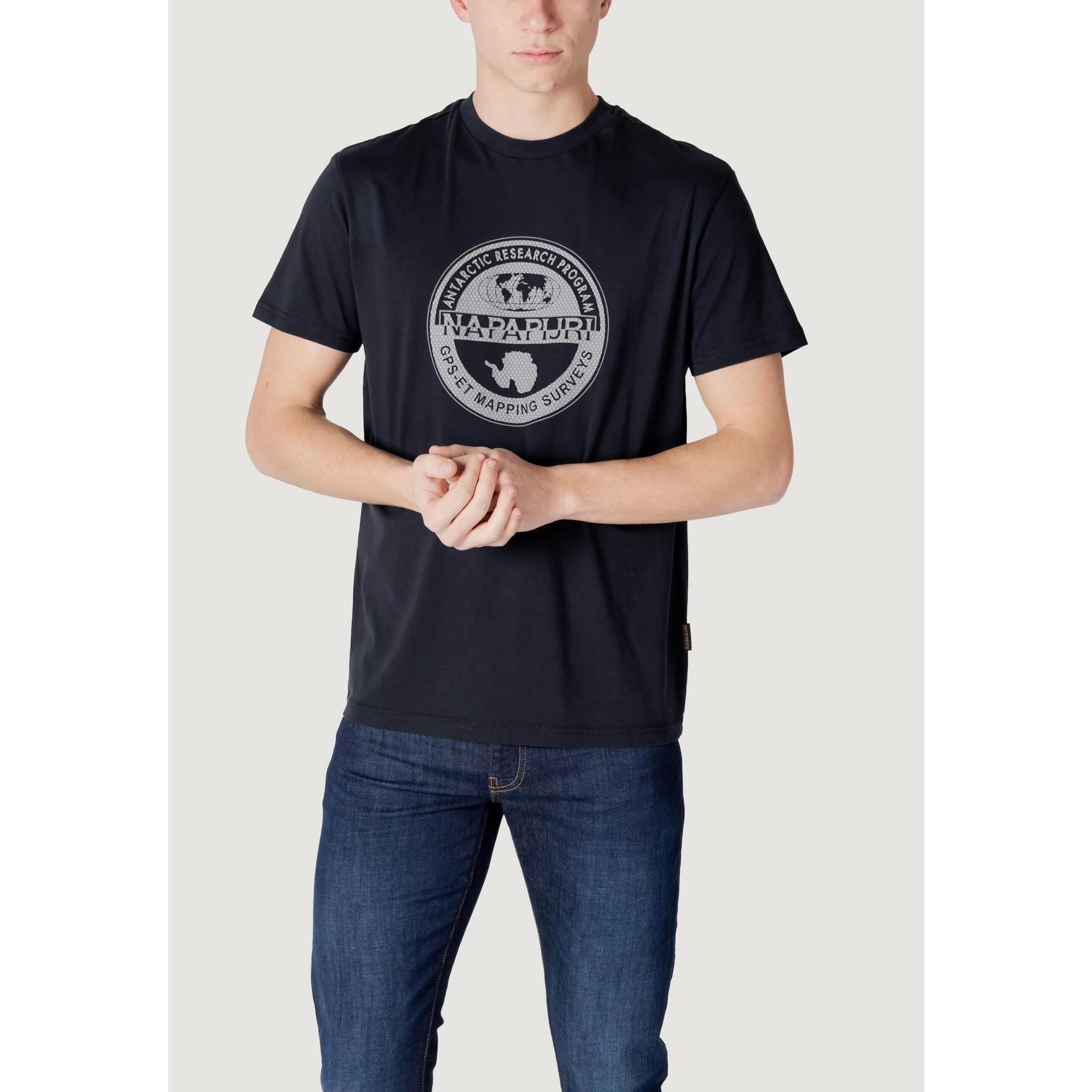 Napapijri - T-shirt Crop Top S-bollo Ss 2 Homme Noir - T-shirt Crop Top - Noir - Decathlon