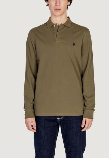 MEN'S Poloshirt langarm MUST 000394 EHPD olivgrün