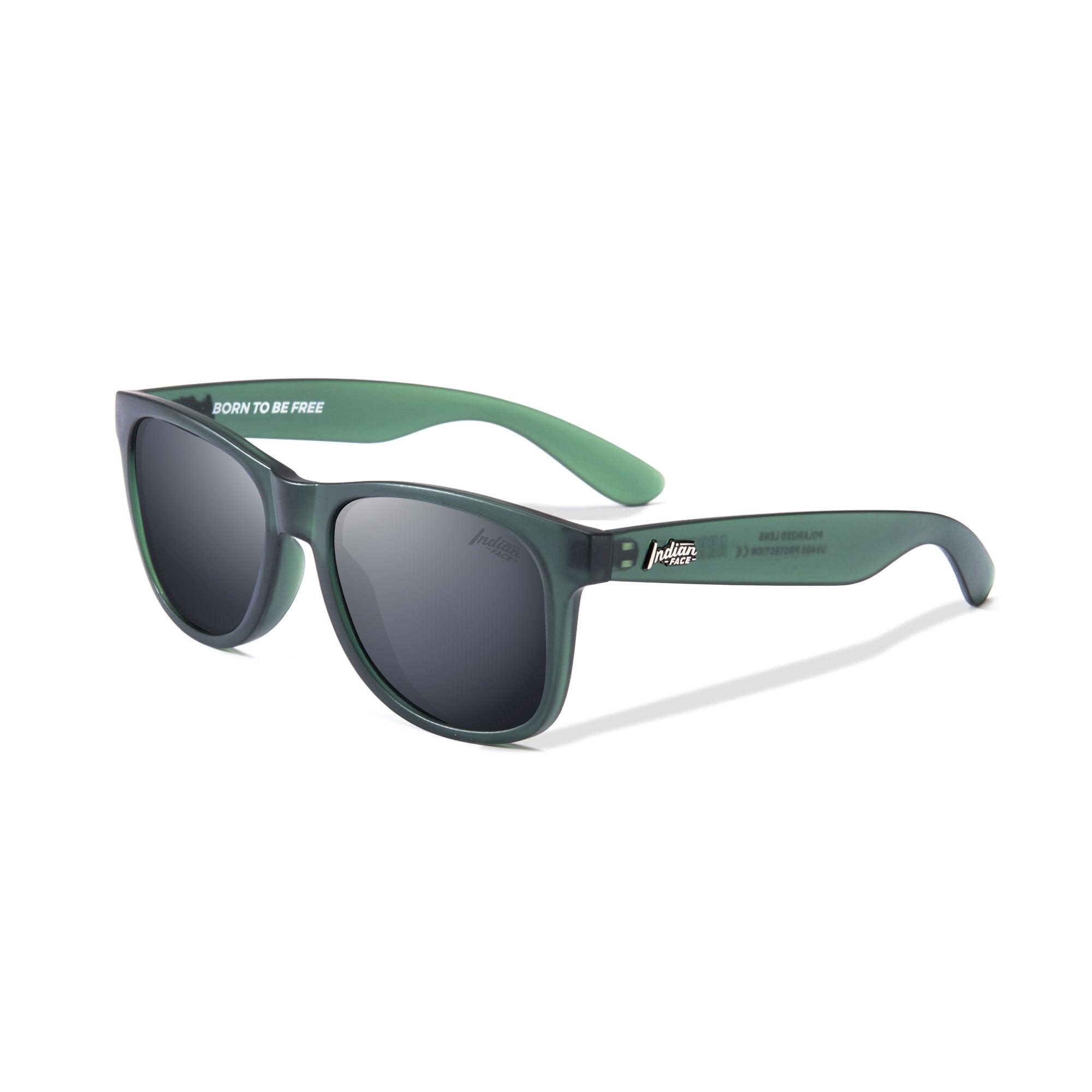 The Indian Face Arrecife Occhiali Da Sole Unisex - Lenti Polarizzate UV400, Categoria 3, Montatura Leggera In Policarbonato, Colore Marrone/Blu