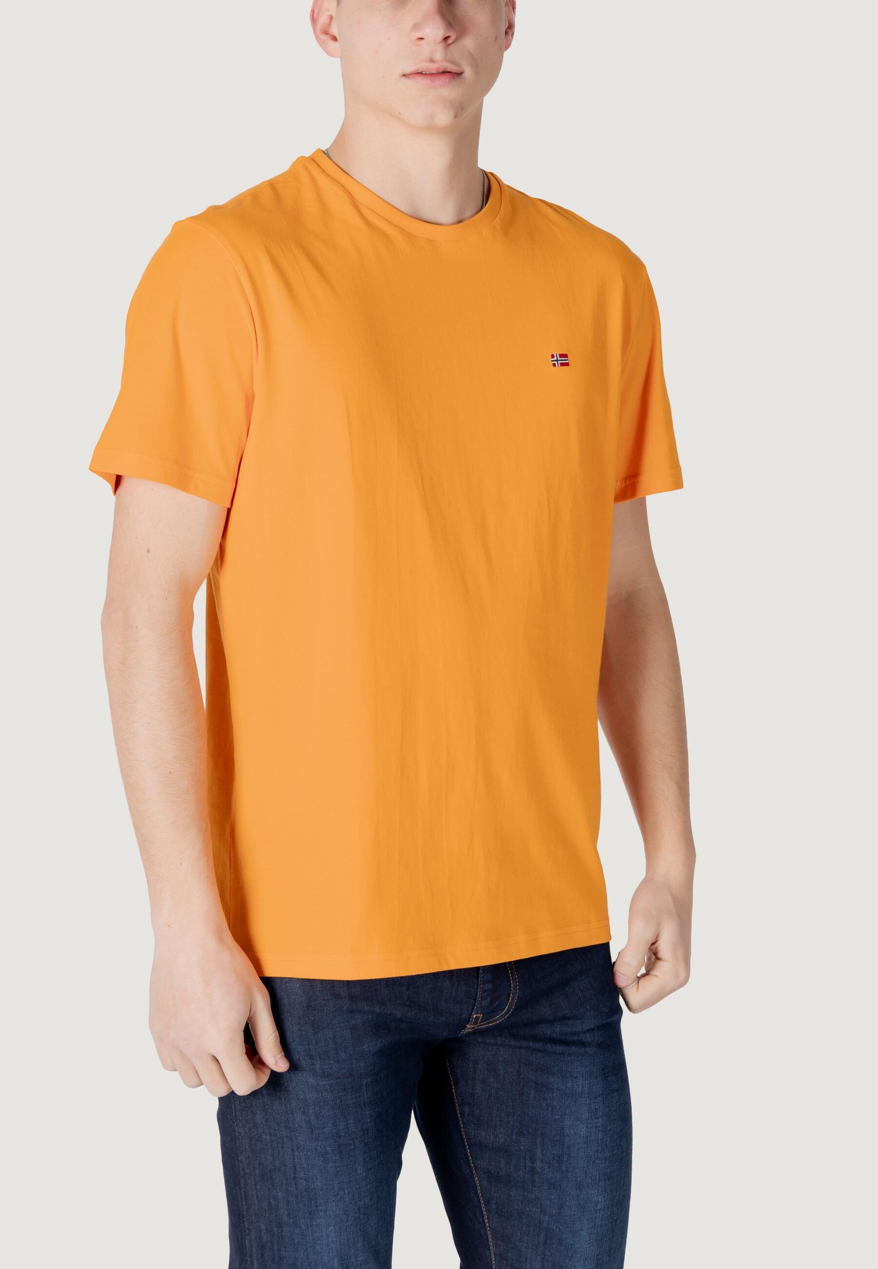 t-shirt crop top SALIS SS SUM HOMME orange 3/4