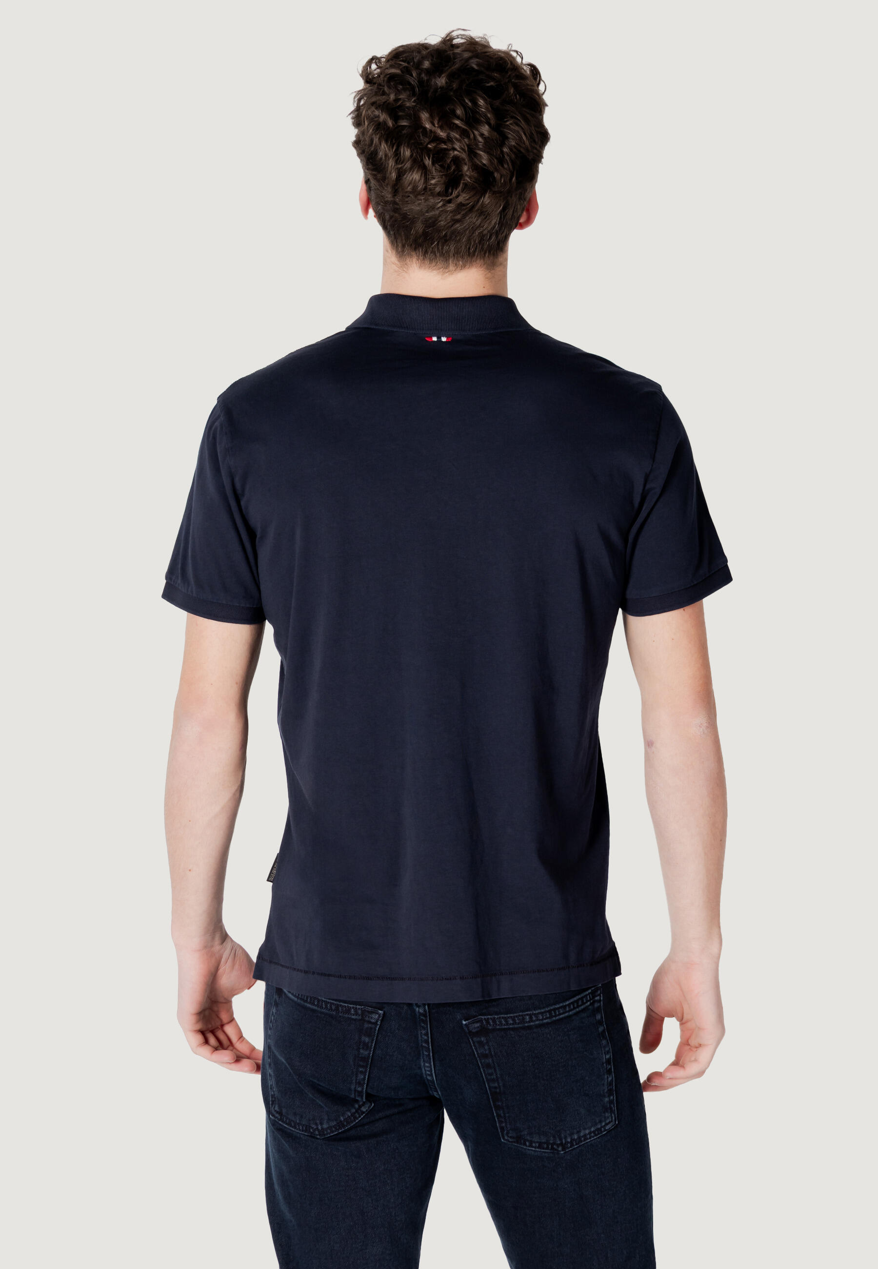 Polo met korte mouwen ELBAS JERSEY HEREN Blauw 4/4