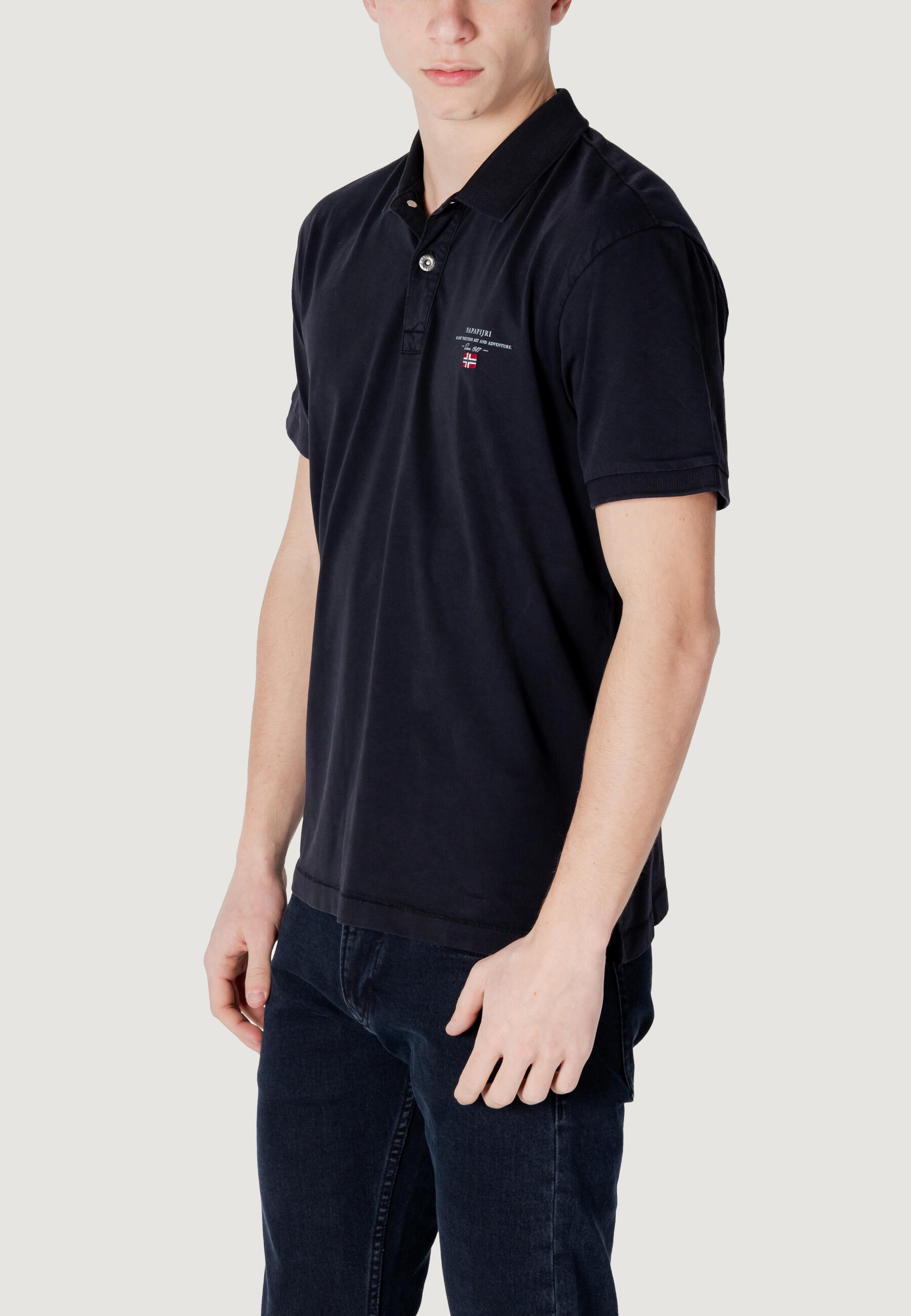 polo manches courtes ELBAS JERSEY HOMME noir 2/4