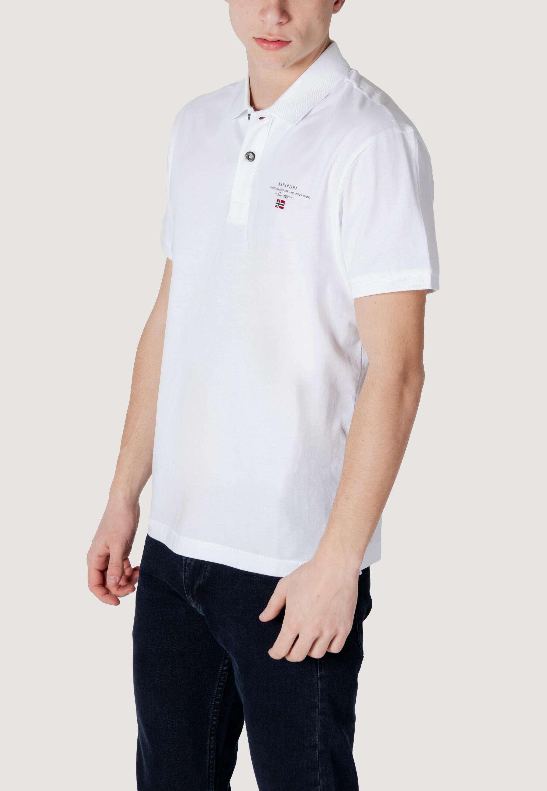 polo manches courtes ELBAS JERSEY HOMME blanc 2/4