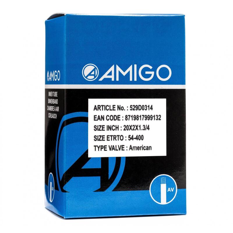 AMIGO Tube intérieur 20 x 2 x 1 3/4 (54-400) AV 48 mm