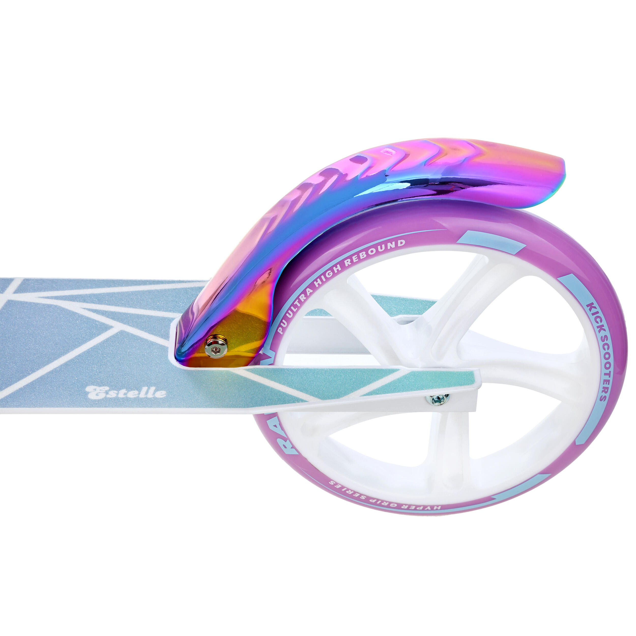 Trottinette pliante Estelle PRO Neo Chrome 200mm avec amortisseur et sonnette 5/7
