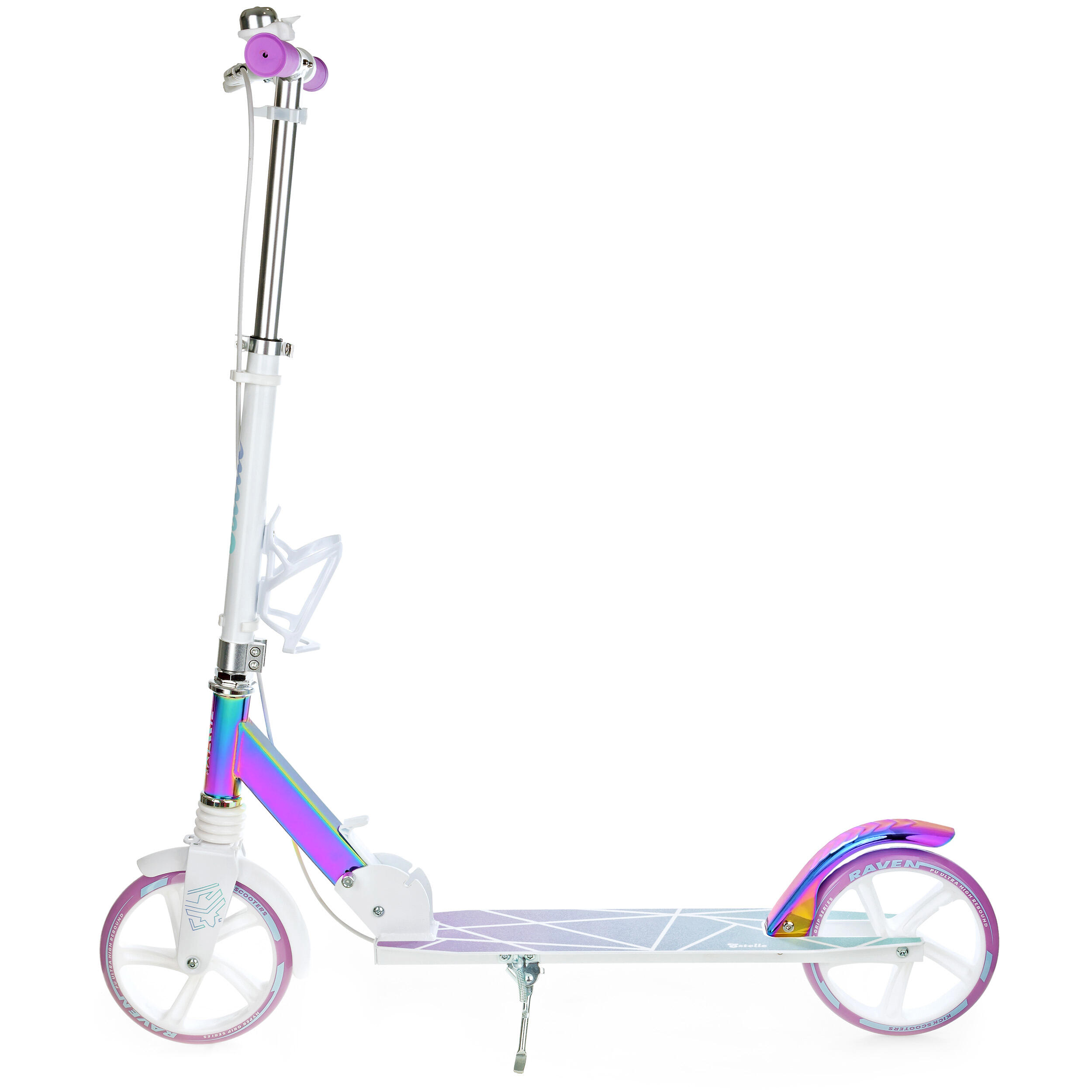 Trottinette pliante Estelle PRO Neo Chrome 200mm avec amortisseur et sonnette 3/7