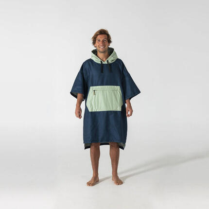 PONCHO MICROFIBRE OCEAN NAVY / CAMEO GREEN