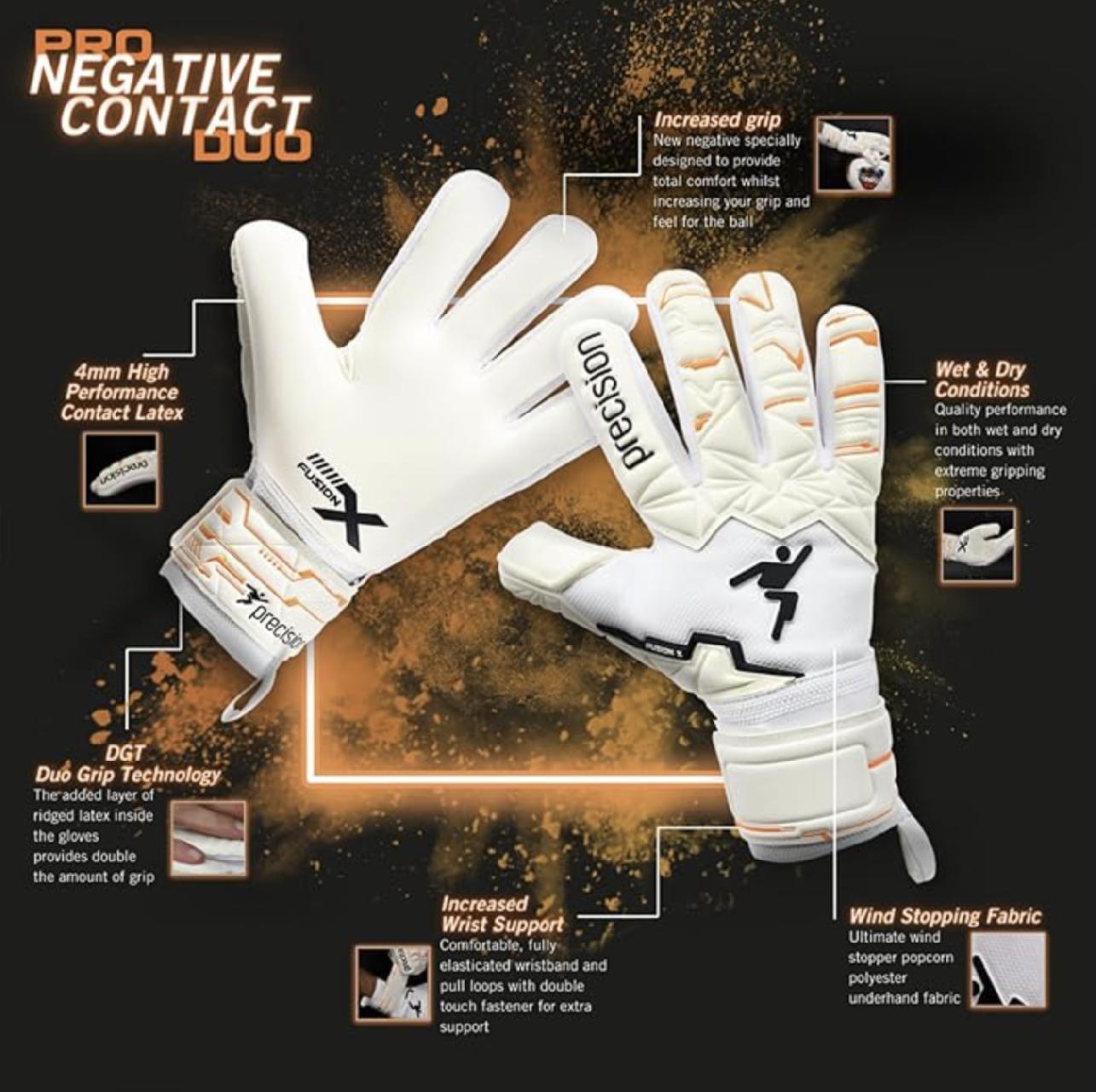 Dziecięce rękawice bramkarskie Precision Fusion X Pro Negative Contact Duo 6/6