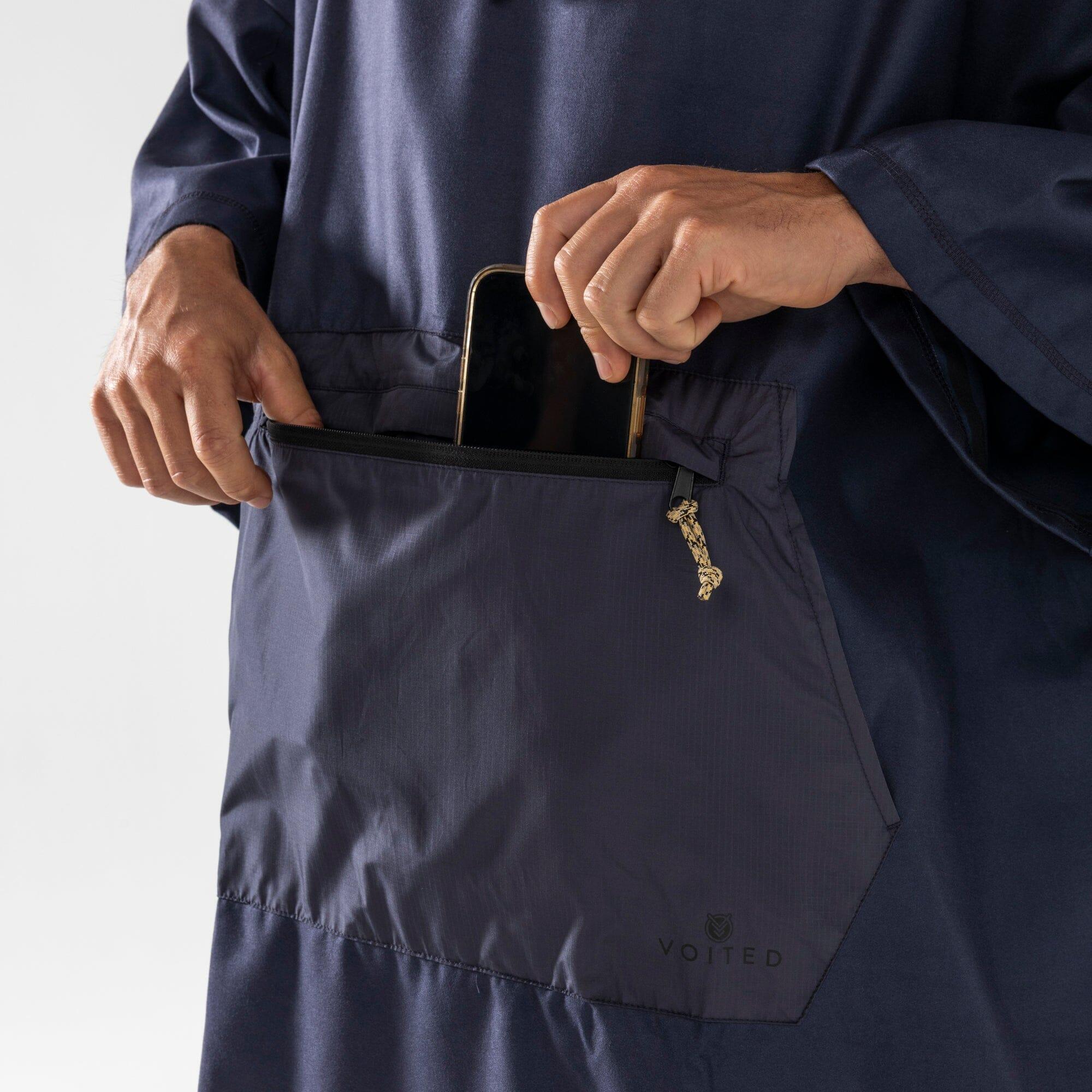 PONCHO MICROFIBRA OCEAN NAVY / ETHNO 4/4