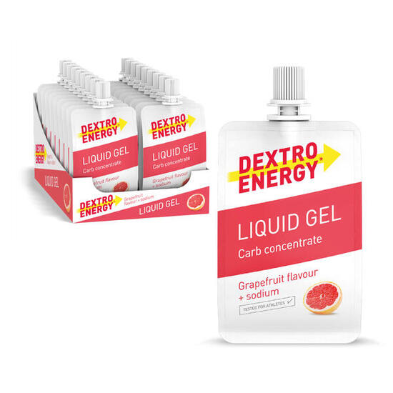 Liquid Gel Blackcurrant + Koffein, 18x60ml, High Carb Energy Gel