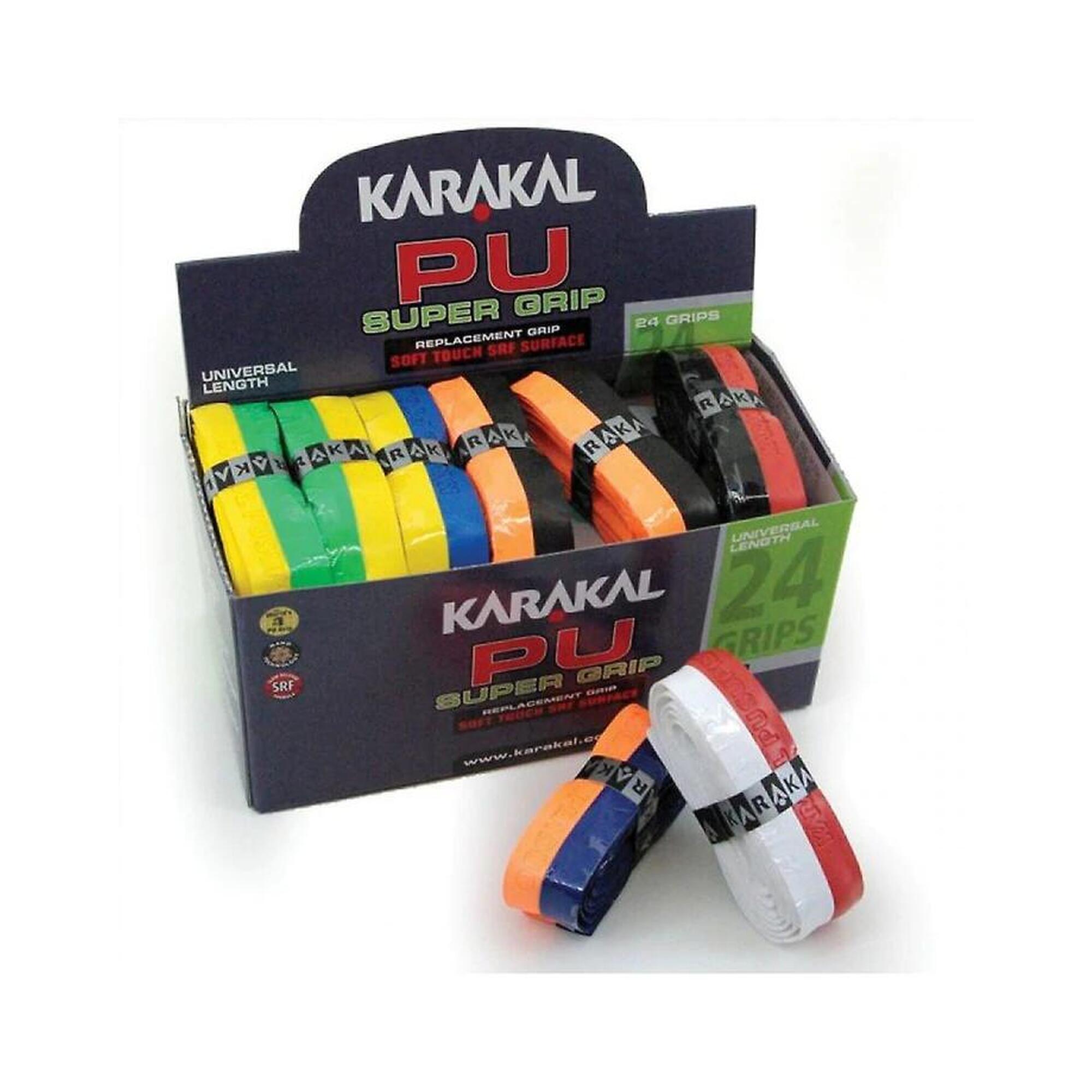 Karakal - Grip De Squash Super Pu 24x - Duo - Grip - Jaune|orange|vert - Taille Unique - Decathlon