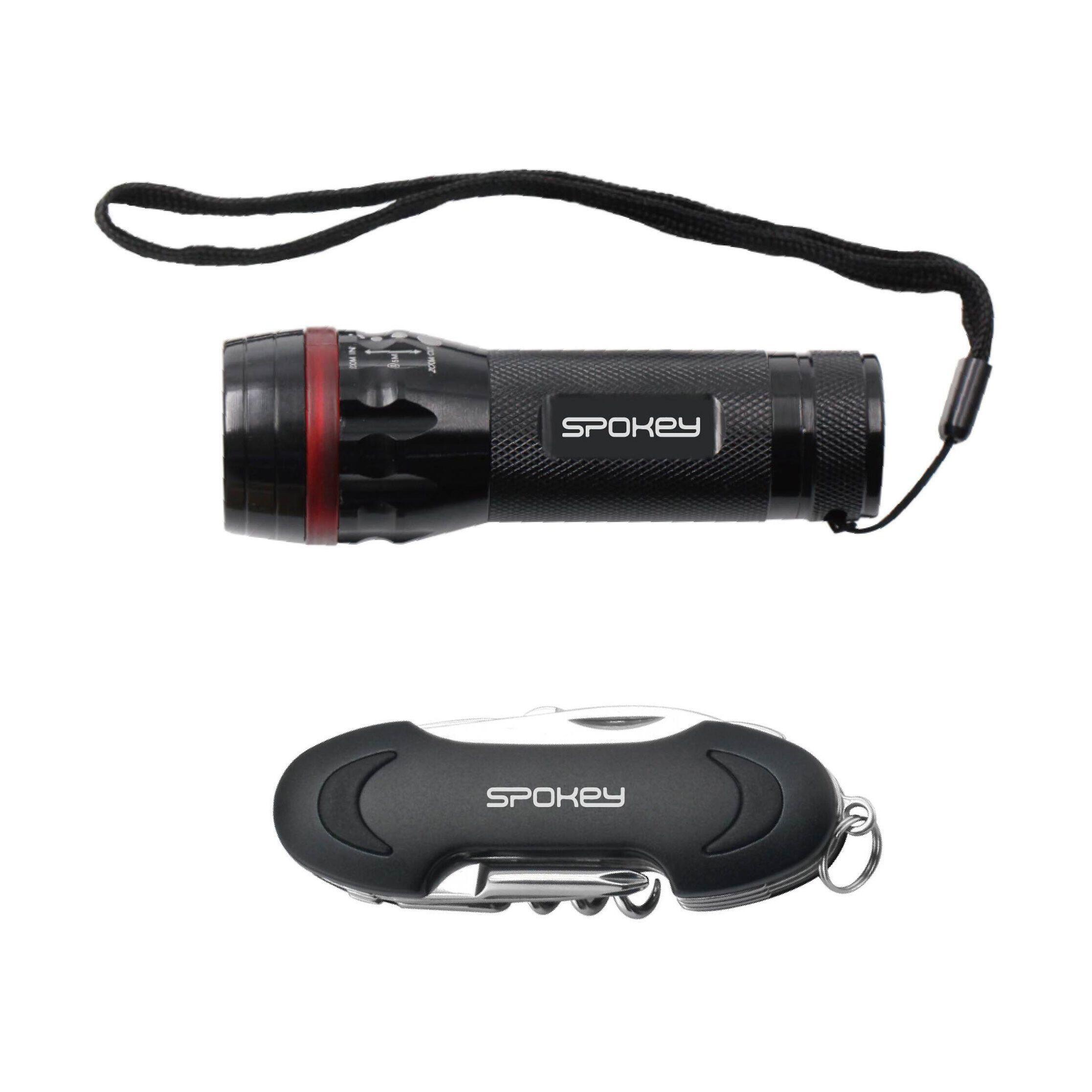 Conjunto de navaja de bolsillo y linterna LED Spokey Zoom 1/7