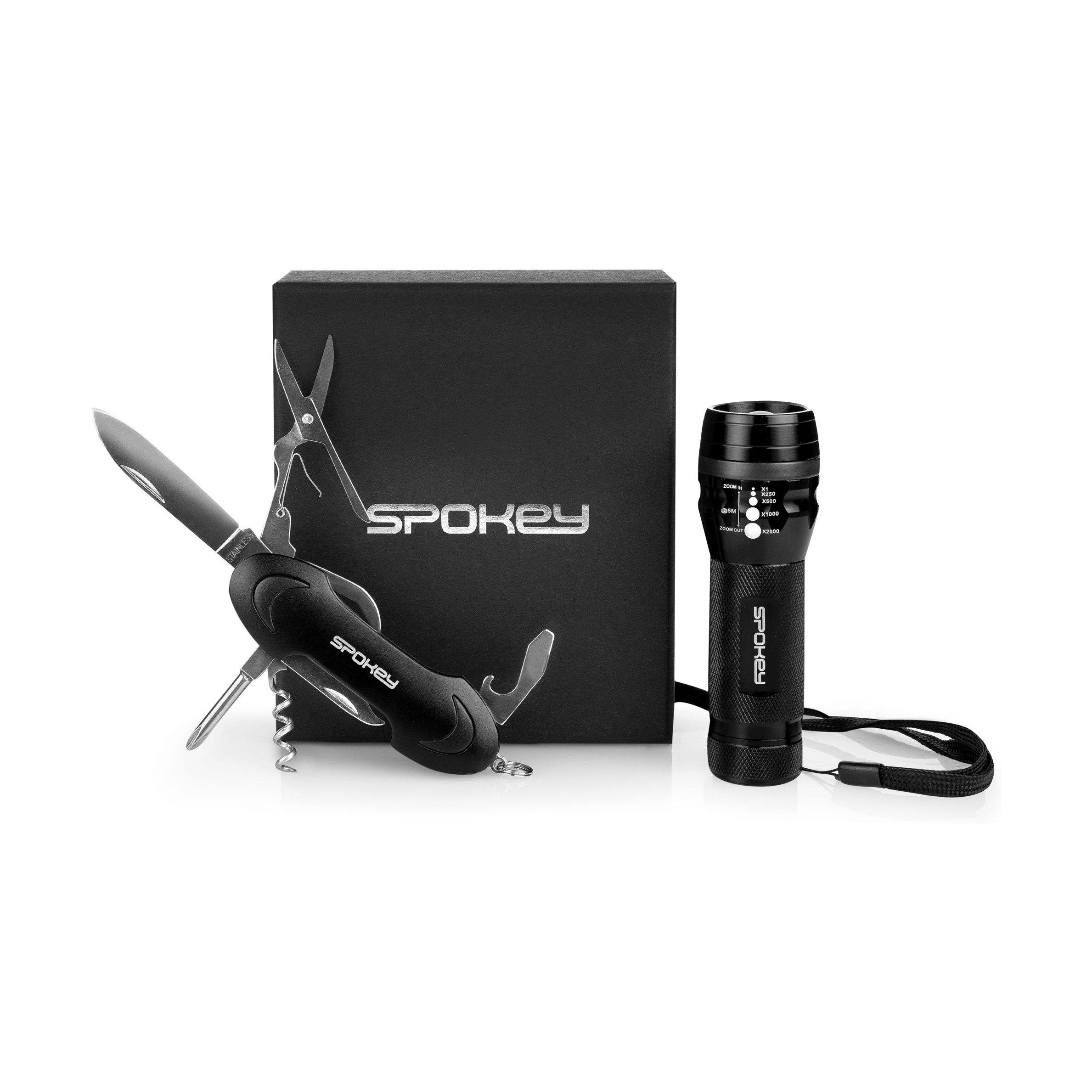 Conjunto de navaja de bolsillo y linterna LED Spokey Zoom 2/7