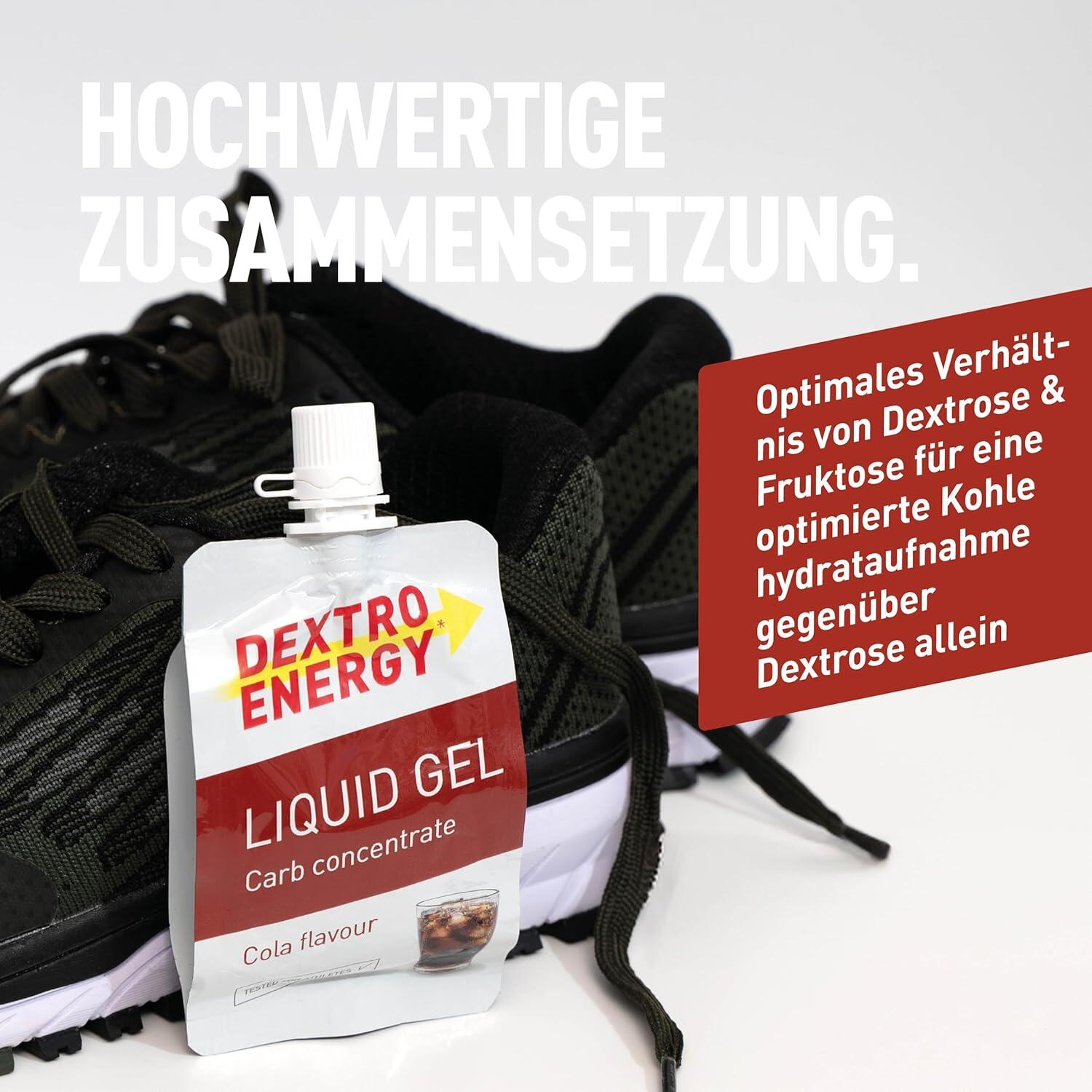 Liquid Gel Cola + Koffein, 18x60ml, High Carb Energy Gel 4/6