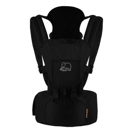 Pack Luxury Ergonomic Baby Carrier - Komfortable Babytrage - Schwarz