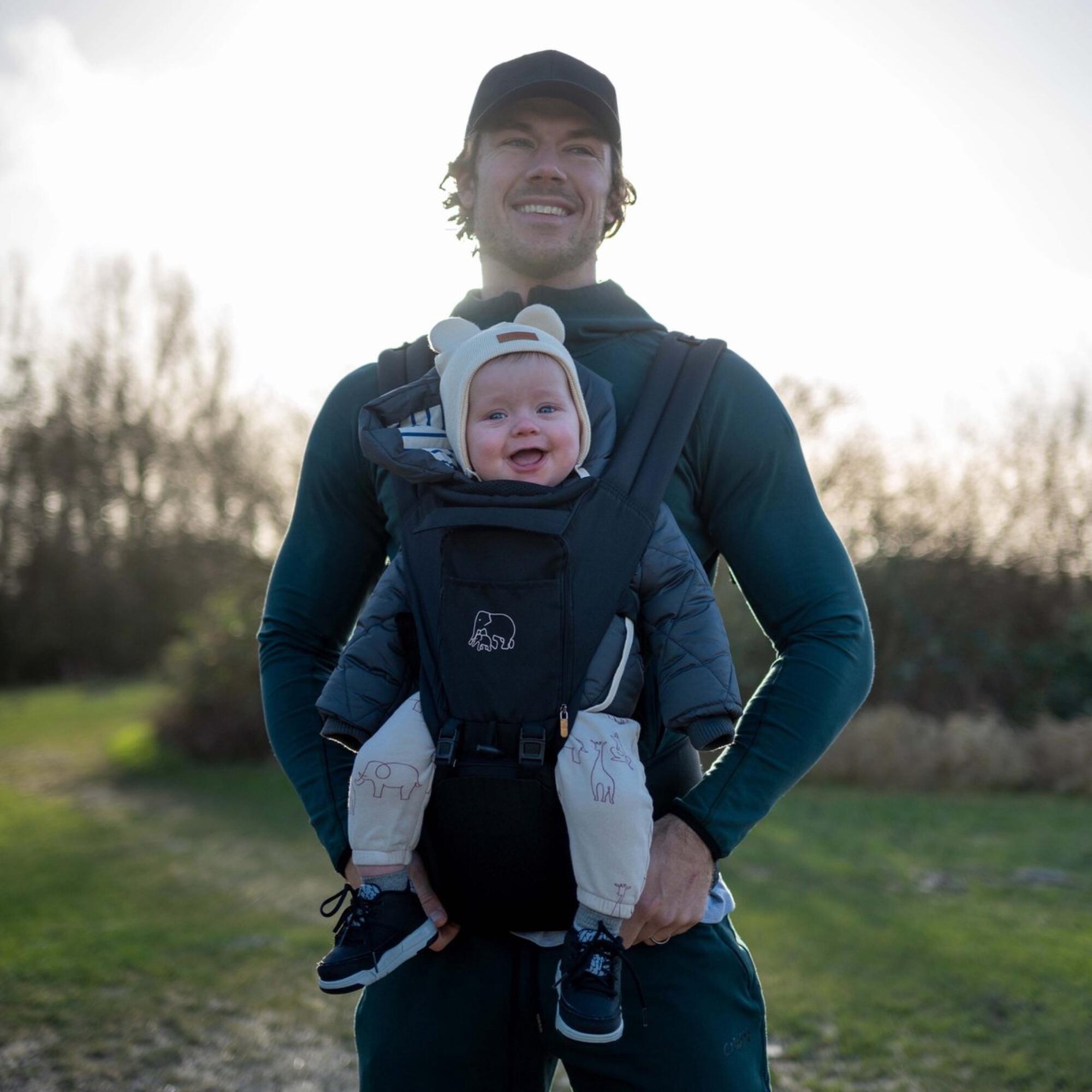 Porte-bébé ergonomique Pack Luxe - Porte-bébé confortable - Noir 4/7
