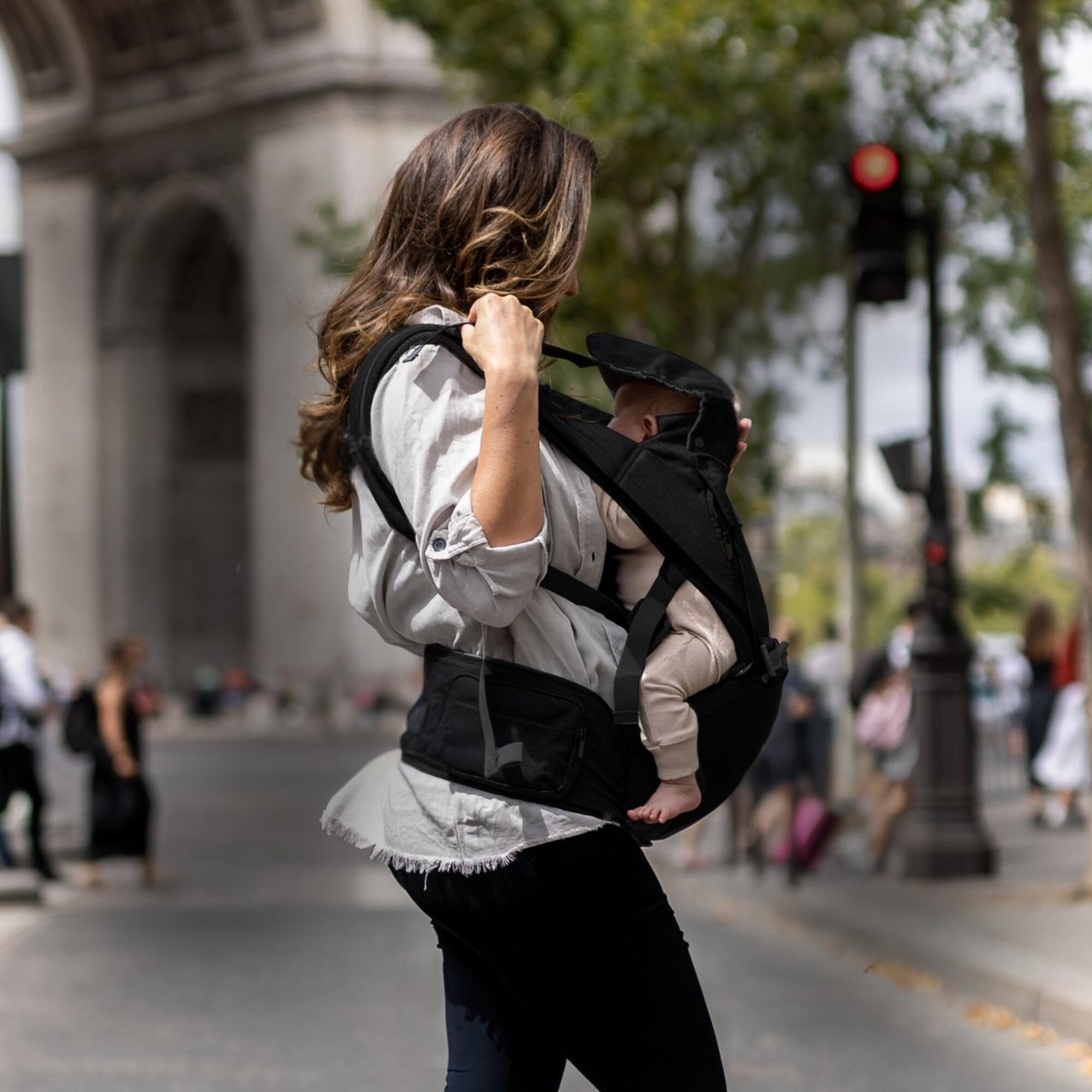 Porte-bébé ergonomique Pack Luxe - Porte-bébé confortable - Noir 5/7