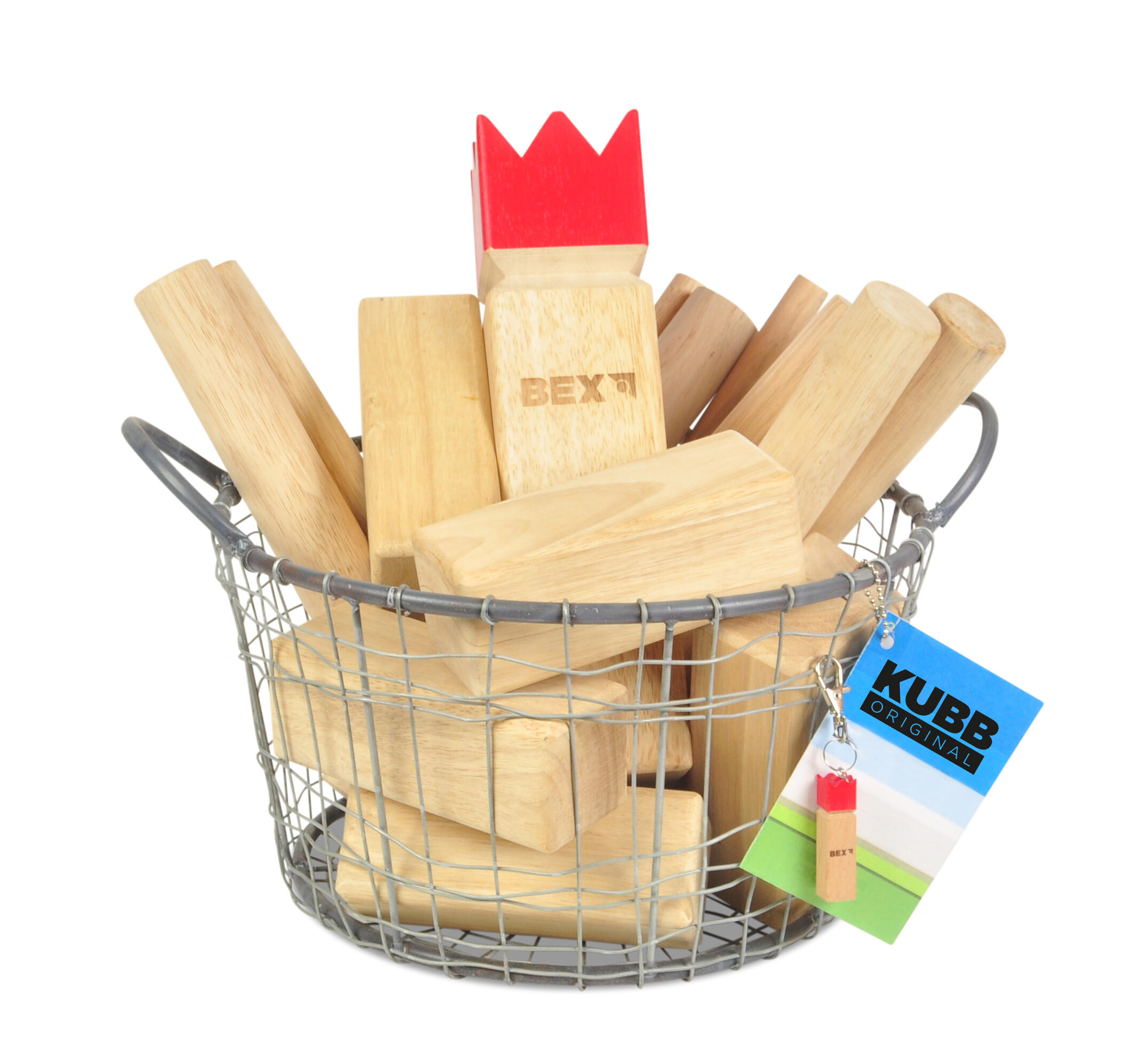 Kubb juego original con el rey rojo 4/4
