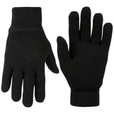 HANDSCHUHE Handschuhe mit warmem Futter - M - Schwarz