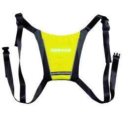 HARNAIS DCJ Harnais fluo/réfléchissante vélo/trottinette - Jaune